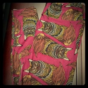 LuLaRoe Cat/Fox/Owl Legging OS VERY RARE